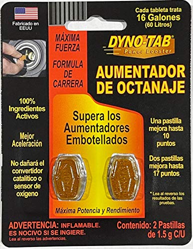 Dyno-tab Aumentador de Octanaje 2 pastillas de 1.5 g CADA UNA (1)