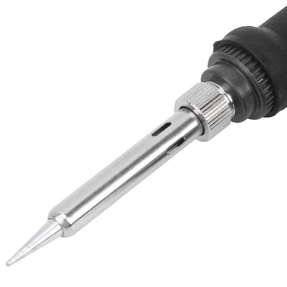 Kit saldatore, 15 pezzi Set saldatore elettrico Utensili per saldatura in legno regolabili a temperatura rossa 60W(220V UE)