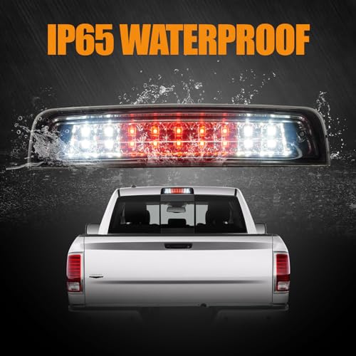 Image of Third 3rd Brake Light LED for 2009-2017 Dodge Ram 1500, High Mount Rear Brake Lights Assembly for 10-17 Ram 2500 3500, Waterproof Center Cab Lamp Cargo Stop Light