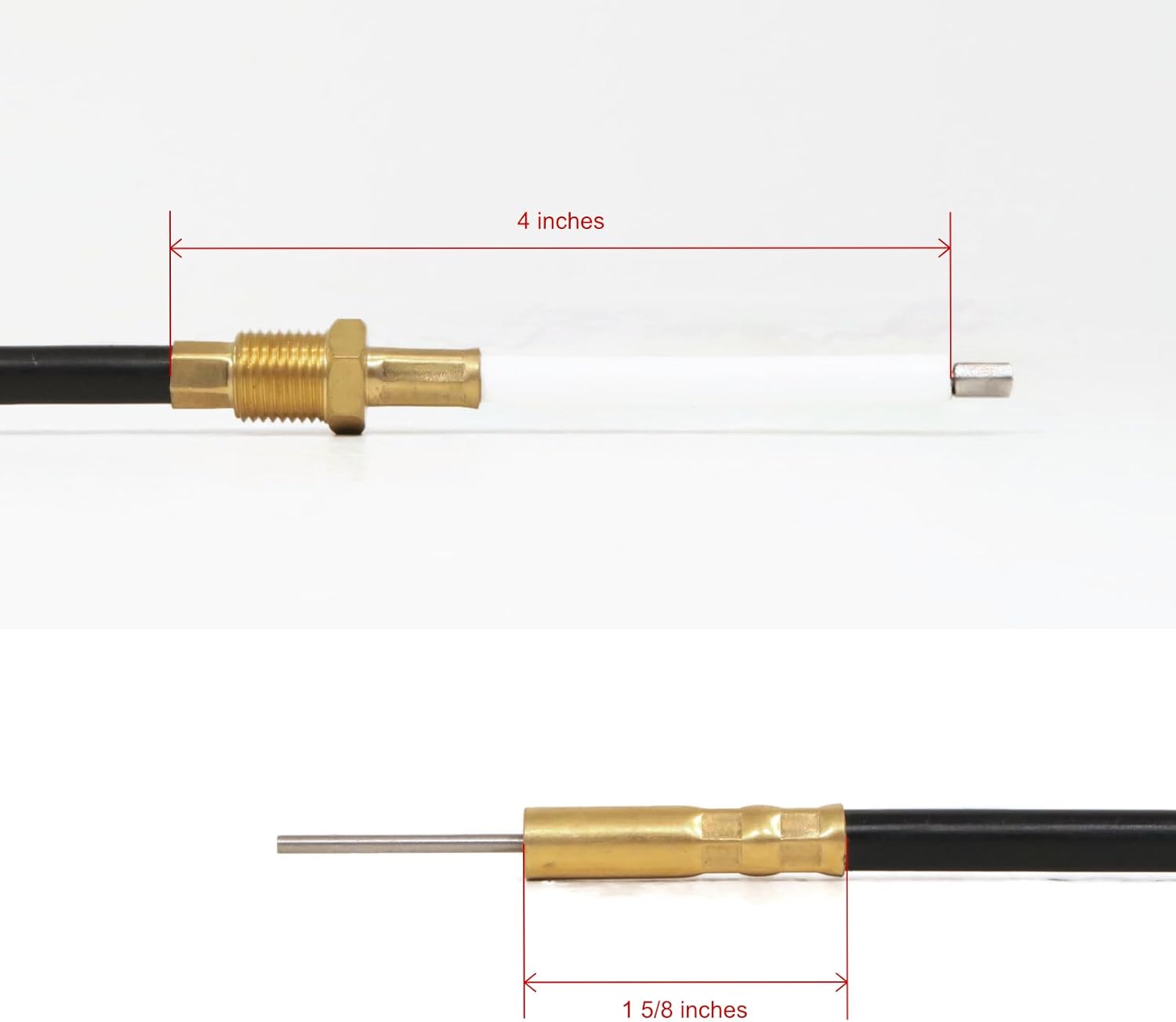 The ROP Shop Lower Shift Cable Assembly Kit for Quicksilver Alpha One Engine, 24629407 & Up