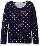 Gymboree Girls' Long-Sleeve Navy Dot Tee with Graphic Heart
