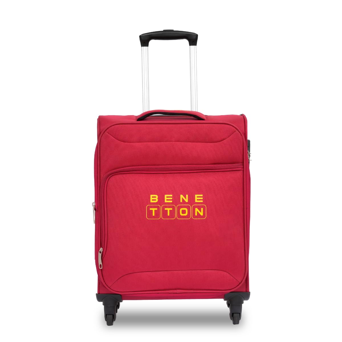 Polyester Macau Unisex Soft 4 Wheels Luggage - Red, TSA Lock 58 Cm Cabin Spinner Wheels Trolley Bag, Small-image-45