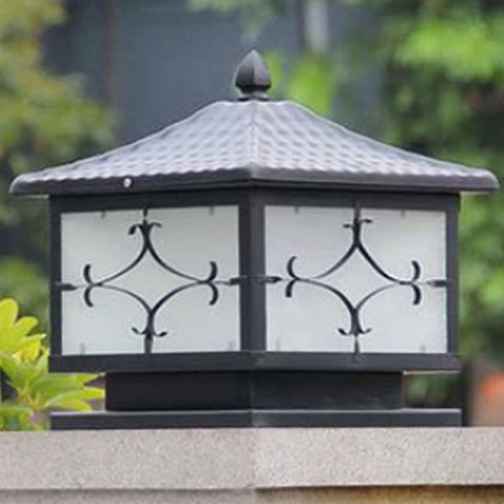 KLerDH Solar Lights, Corridor Entrance Wired Lantern Light Fixture(Dark,40cm)