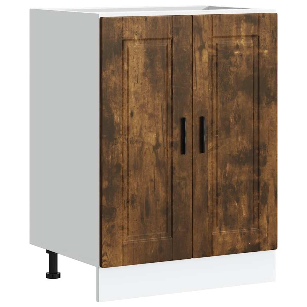 vidaXL Kitchen Base Cabinet Porto Smoked Oak Engineered Wood