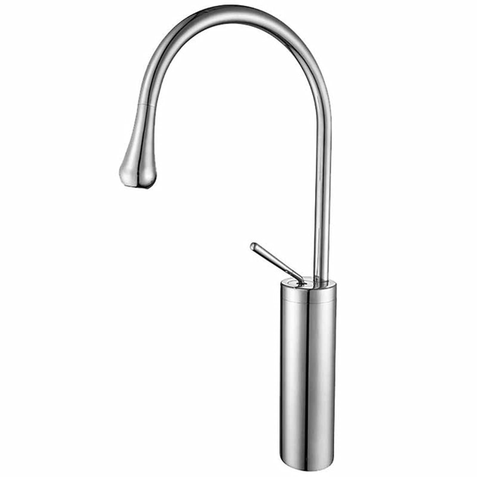 Grifo de cocina monomando con agua fría y caliente, grifería giratoria 360 de latón