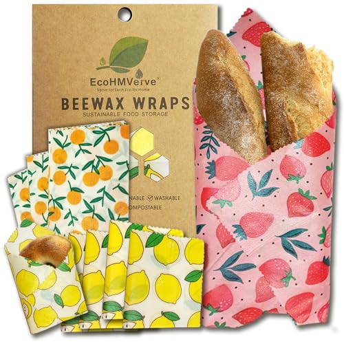 Beeswax Reusable Food Wraps for Bread & Sandwiches