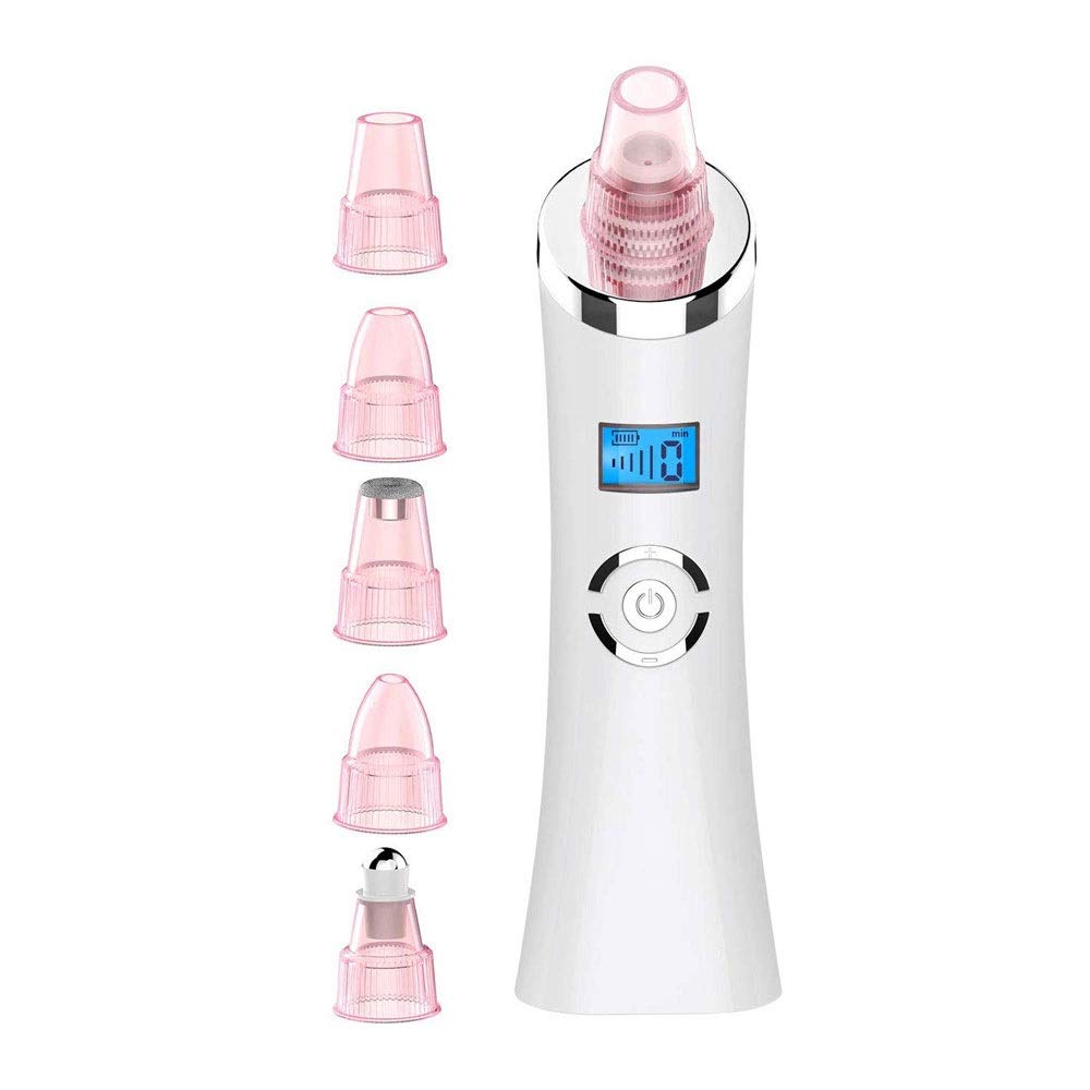 Removedor Blackhead Vacuum Professional PORUS Cleadera de vacío Acne Extractor USB Recargable LED Pantalla 5 Modos 5 Sondas reemplazables