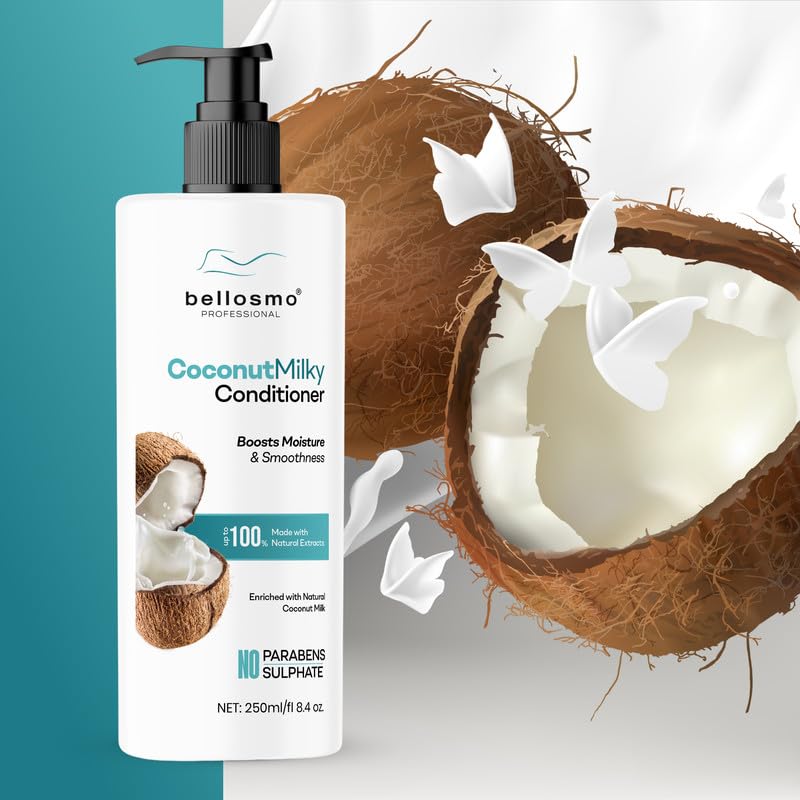 Image of Coconut Conditioner With Natural Coconut Extracts For Soft Smooth And Manageable Hair Suitable For All Hair Types-250 ML