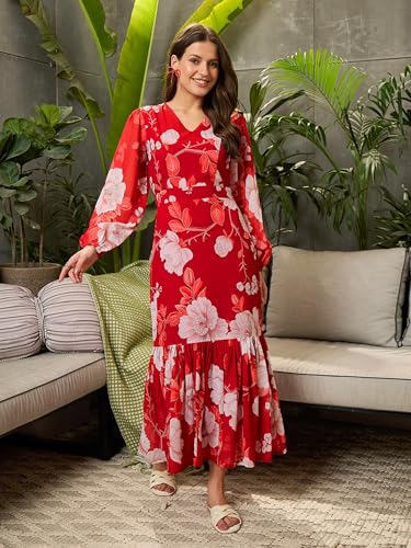 Image of Sassafras Women's Classic Women's A-Line Dress - Printed, Knee-Length, Office & Daywear