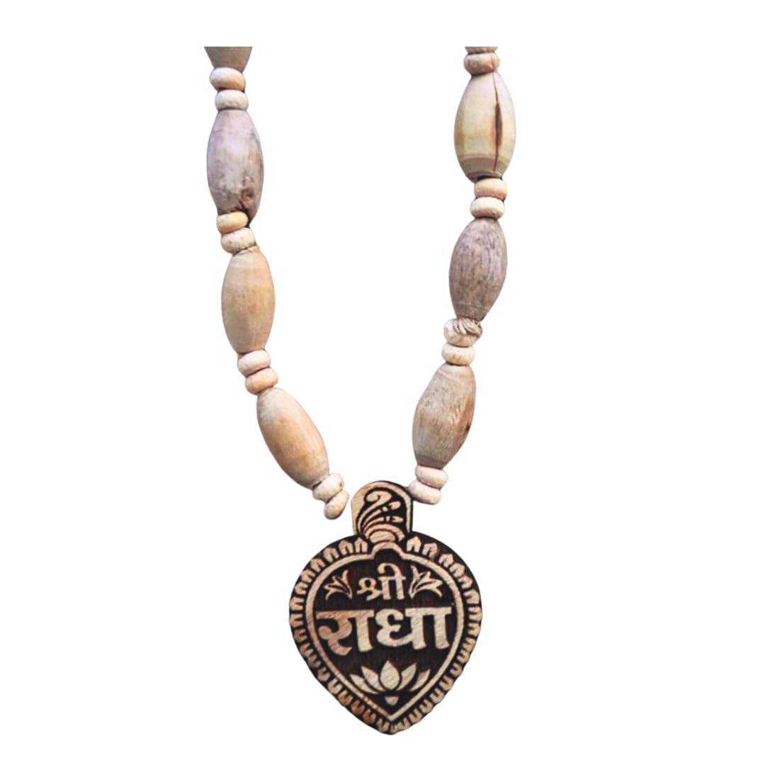 Devine VrindavanTulsi kanthi pendent-Locket Radha tilak mala from Vrindavan Handmade Tulsi Beads Variety of options Tulsi made