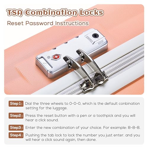 imiomo Carry on Luggage Sets,20 Inch Expandable Carry-on Suitcase with Spinner Wheels,Hard Shell Lightweight Rolling Travel Luggage with TSA Lock4