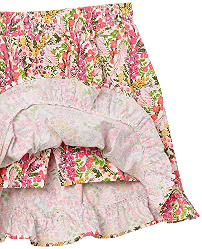 Image of Amazon Essentials Girls and Toddlers' Knit Skorts with Elastic Waist and Built-in Shorts, Pack of 3