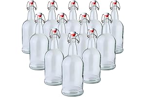 Swing Top Glass Bottles 32 oz - Pack of 12