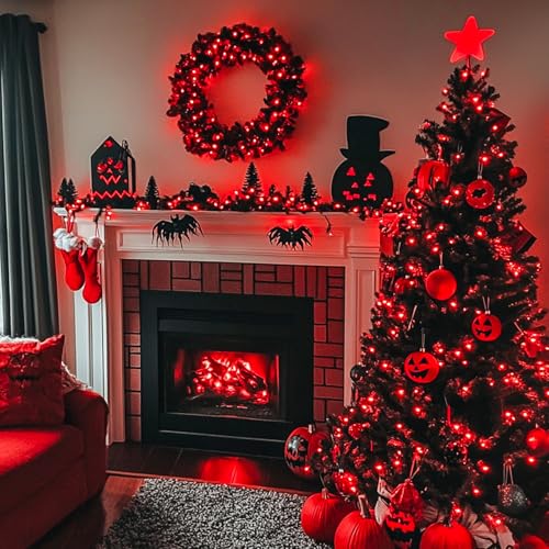 Jmexsuss ST-TING-L21 Red Halloween Decor String Lights Outdoor Indoor thumb #2