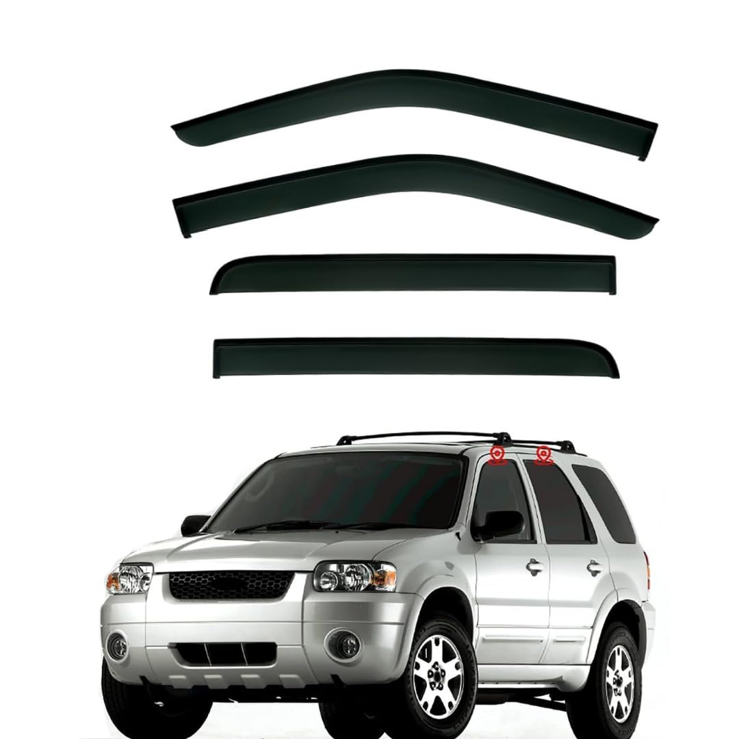 FENGJP Car Window Wind Deflectors for FORD ESCAPE MK1 2001-2007