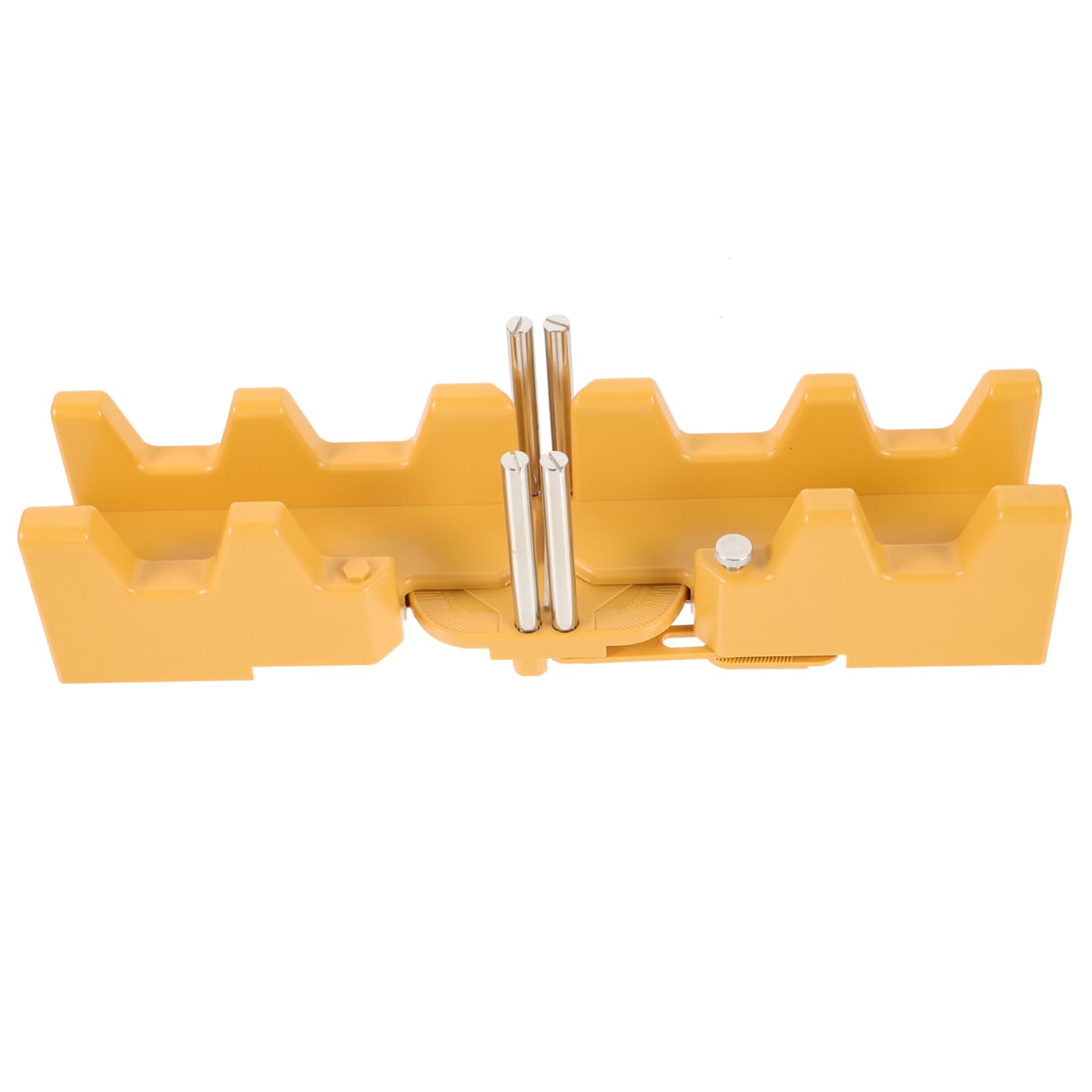 Miter Saw Protractor Strumento di Misurazione Smusso 85-180° | Miter Saw Protractor, Giallo Abs e Acciaio Inossidabile, Facile da Trasportare, per Falegnameria e Lavori Domestici