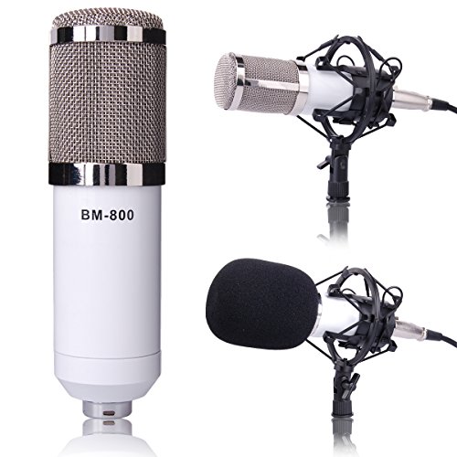 XCSOURCE Bianco Professionale Microfono a