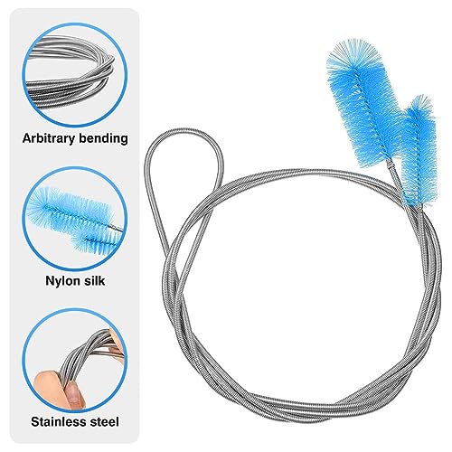 11Pcs Strohhalm Bürste, Abfluss Bürste, Aquarium Schlauchbürste, Reinigungsbürste Abfluss Waschbecken, Reinigungsbürsten Set für Rohre, Flaschen, Bathtub Drain, Aquariumschläuche, Waschmaschinen
