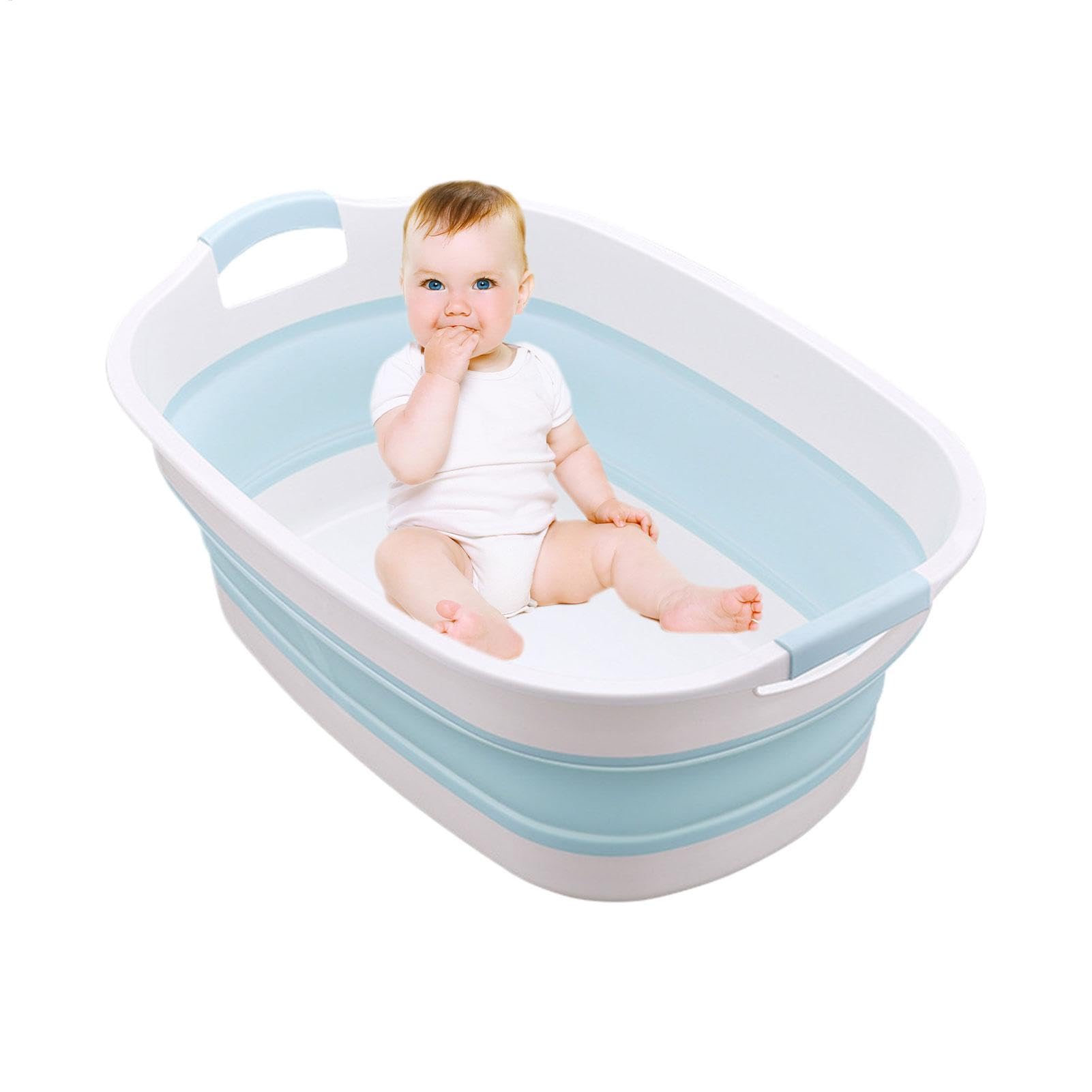Vaschetta Bagnetto Neonato Vasca Lavabile Portatile Pieghevole E Retrattile | Vaschetta Ripieghevole Da Lavaggio, Ed Il Bagnetto Pieghevole, Portatile, da Viaggio, Vasca per Cuccioli, Gatti, , Bam