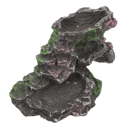 CIYODO Luxurious Resin Model Basking Platform for Reptile Habitats Sunbathing Play