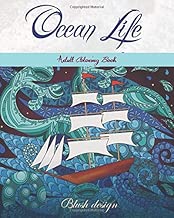 Ocean Life: Adult Coloring Book (Great New Christmas Gift Idea 2019 - 2020, Stress Relieving Creative Fun Drawings For Grownups & Teens to Reduce Anxiety & Relax)