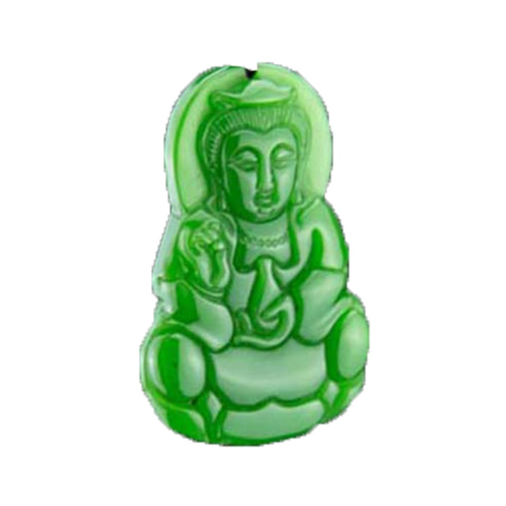 Collier Feng Shui en Jade Vert, pendentif sérénité contre le stress