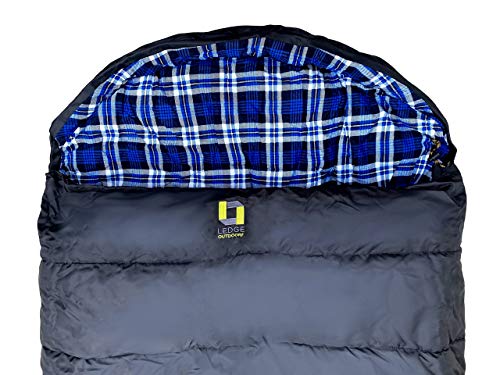 Ledge Sports Montana Bolsa de Dormir XXL Oversize -30 F Grados (96 x 44 pulgadas) miniatura 3