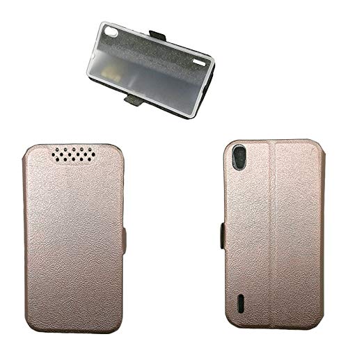 QiongniAN Funda para Huawei Ascend P7 P7 L05 P7 L07 P7 L09 P7 L10 P7 L11 P7 L00 Funda Carcasa Case Funda Pink Gold