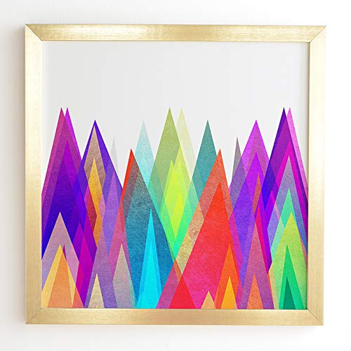 Deny Designs Elisabeth Fredriksson Gold Framed Wall Art, 30" x 30", Colorland