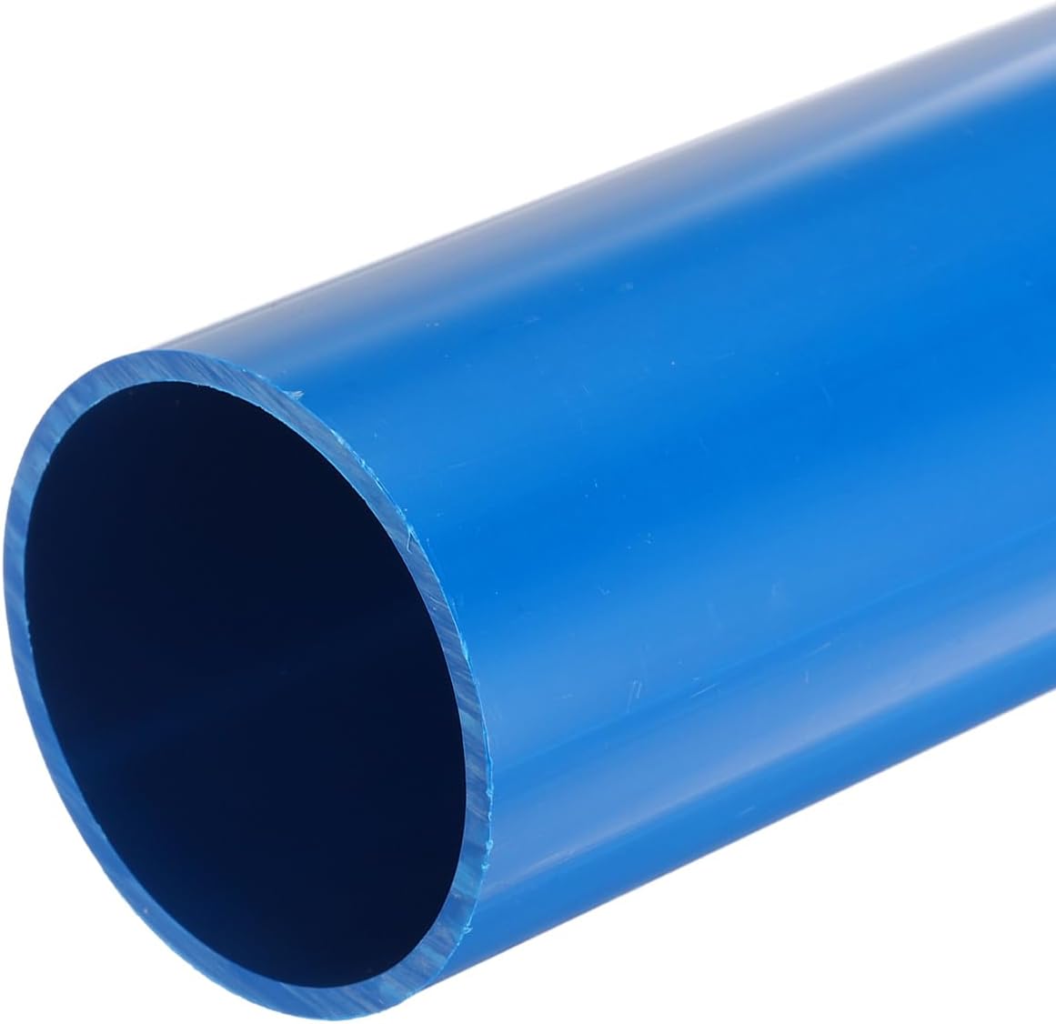 MECCANIXITY 2.5 Inch PVC Rigid Tube Round Pipe 57mm ID 63mm OD 650mm Blue High Impact for Water Pipe,Crafts,Cable Sleeve 57mm x 63mm Blue