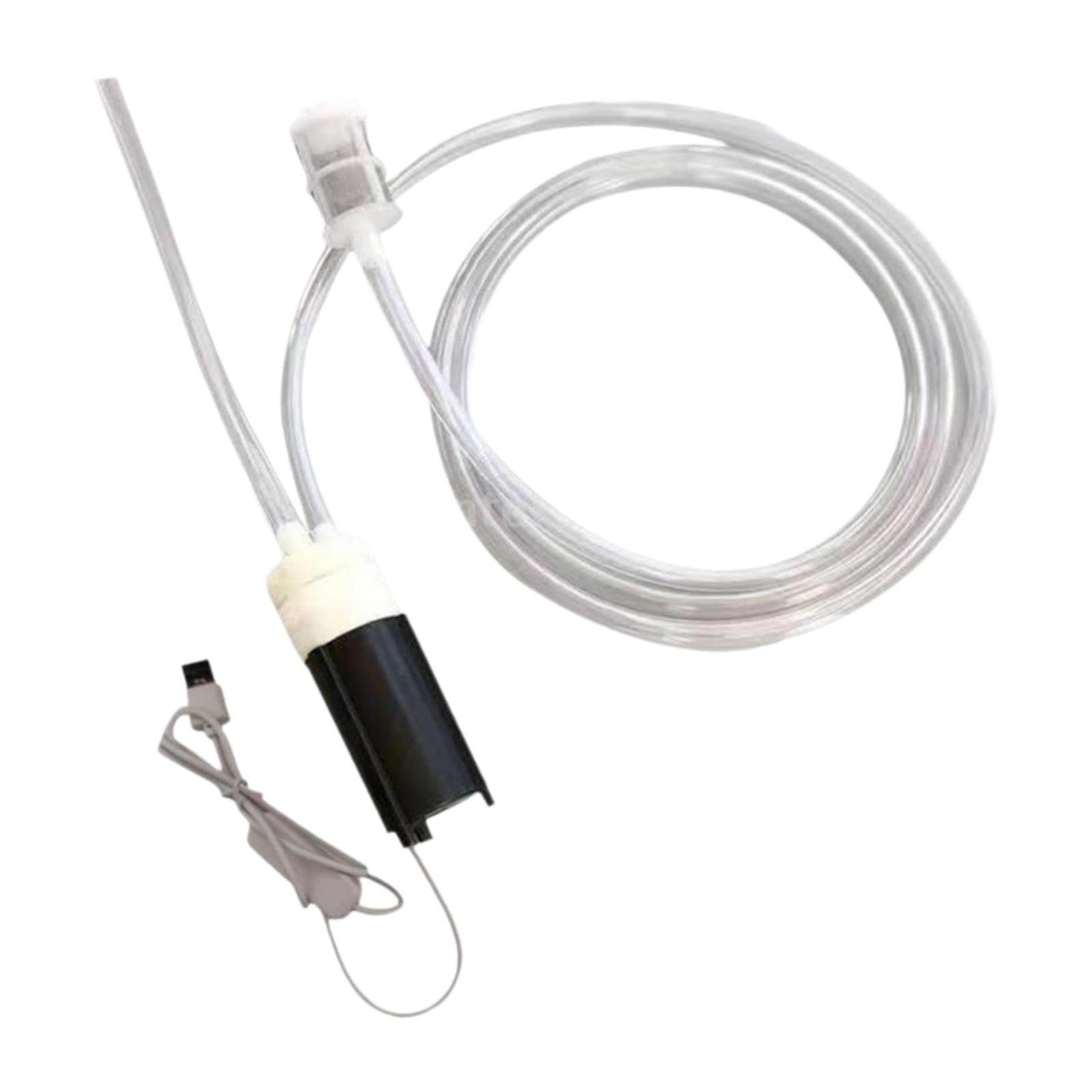Fenteer Brew Siphon Pumpe USB Elektrische Weinpumpe Transferpumpe Zubehör Siphonrohr Einfach zu bedienendes tragbares Weinabsauggerät