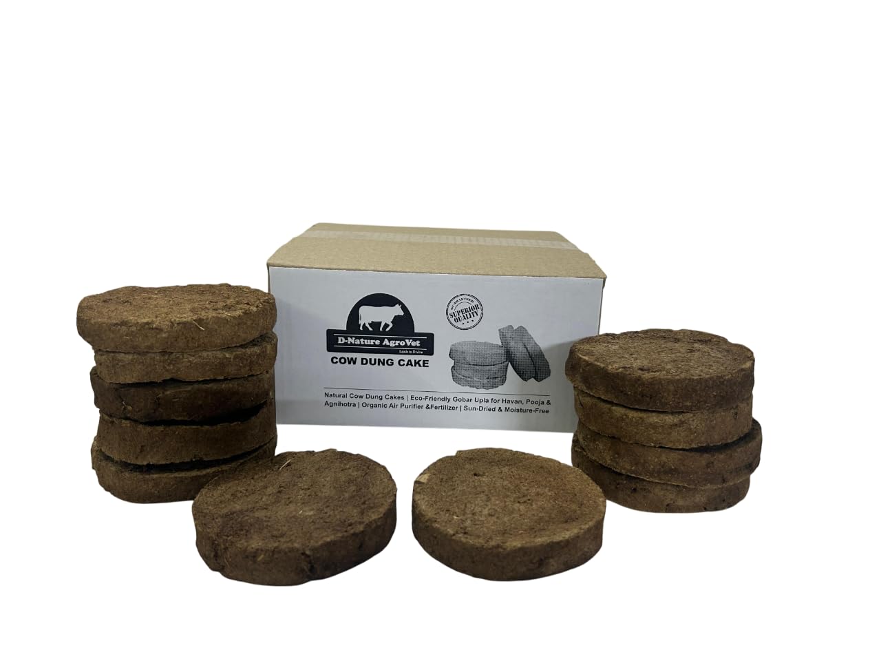Natural Cow Dung Cakes – Pure Organic Fuel for Havan, Pooja & Traditional Use. (10 nos)-picture-33