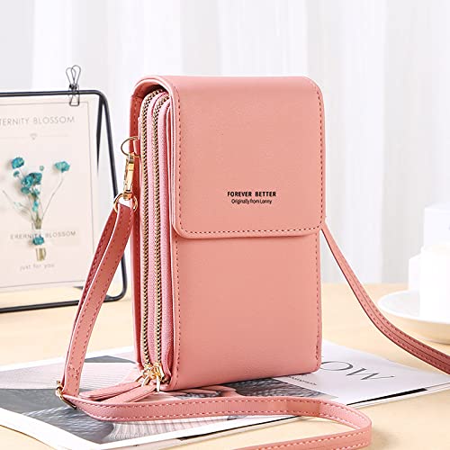 Image of Small Crossbody Cell Phone Bag for Women, Mini Shoulder Purse with Credit Card Slots