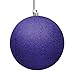 Vickerman 485149-6 Purple Glitter Ball Christmas Christmas Tree Ornament (4 pack) (N591566DG)