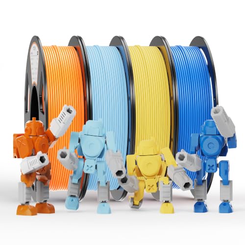 Image of YOOPAI PLA Filament 1.75mm, 250g PLA+ & Matte Bundle, 4 Rolls