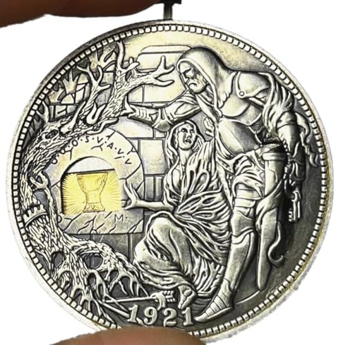 Hobo Dollar Saint Graal : pièce de monnaie errante en métal ciselé main