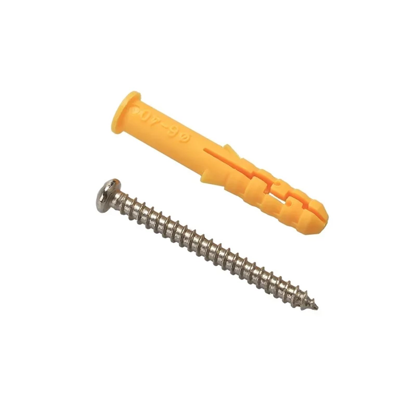 Tornillos de expansión de plástico 200 Uds M4 M5 anclajes de pared y paneles de yeso acanalados autoperforantes de plástico