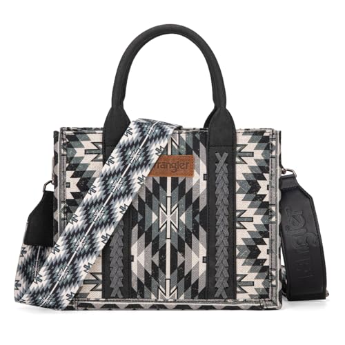 Image of Montana West X Wrangler Tote Bag for Women Boho Aztec Shoulder Purse Top Handle Satchel Handbag