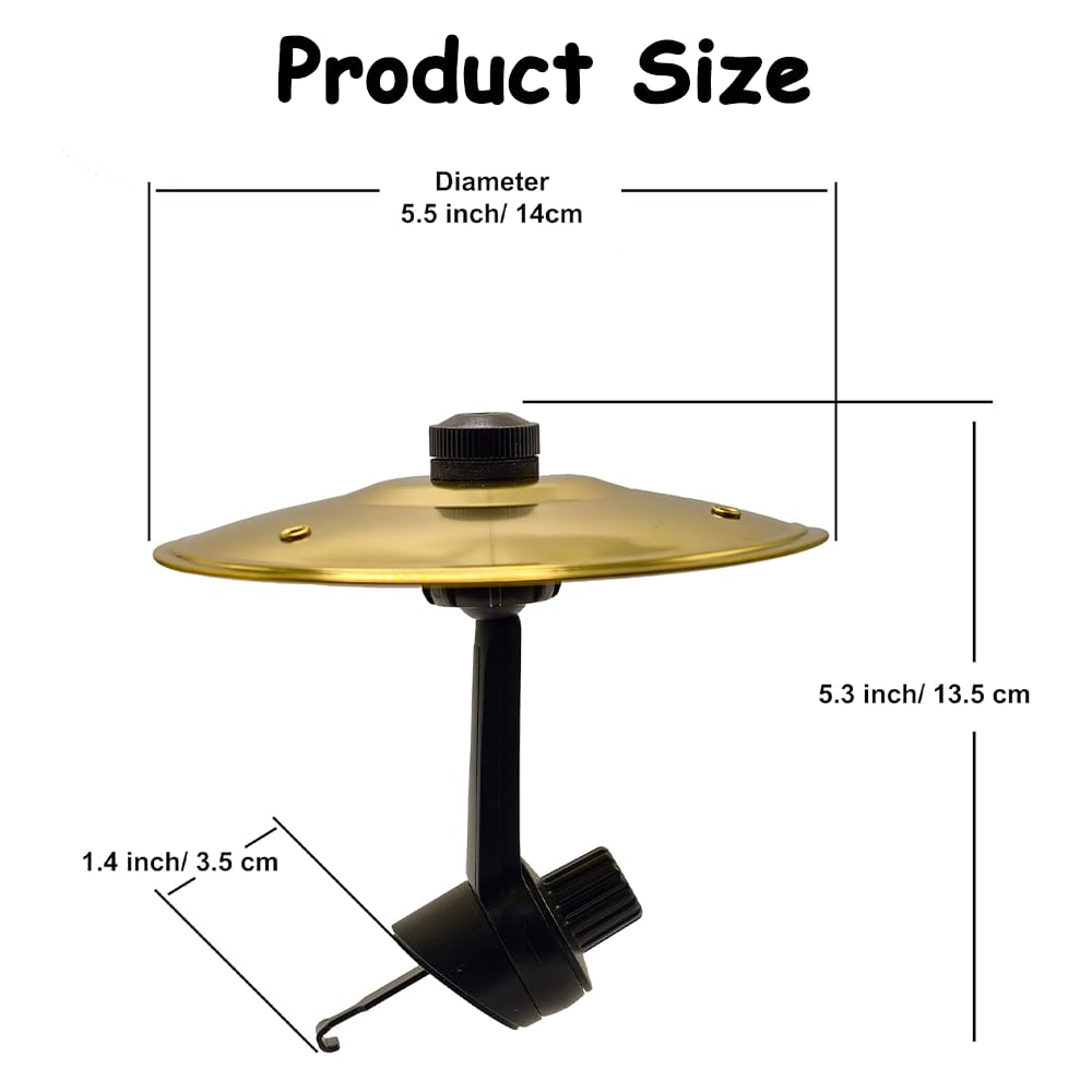 Cymbale Crash De Voiture Pour Intérieur De Voiture, Cymbale Amusante En Métal Pour Grille D'aération, Style Jazz Mini Tambour à Doigts Pour Conducteurs, Batteurs, Voyages En Voiture Et Amateurs De