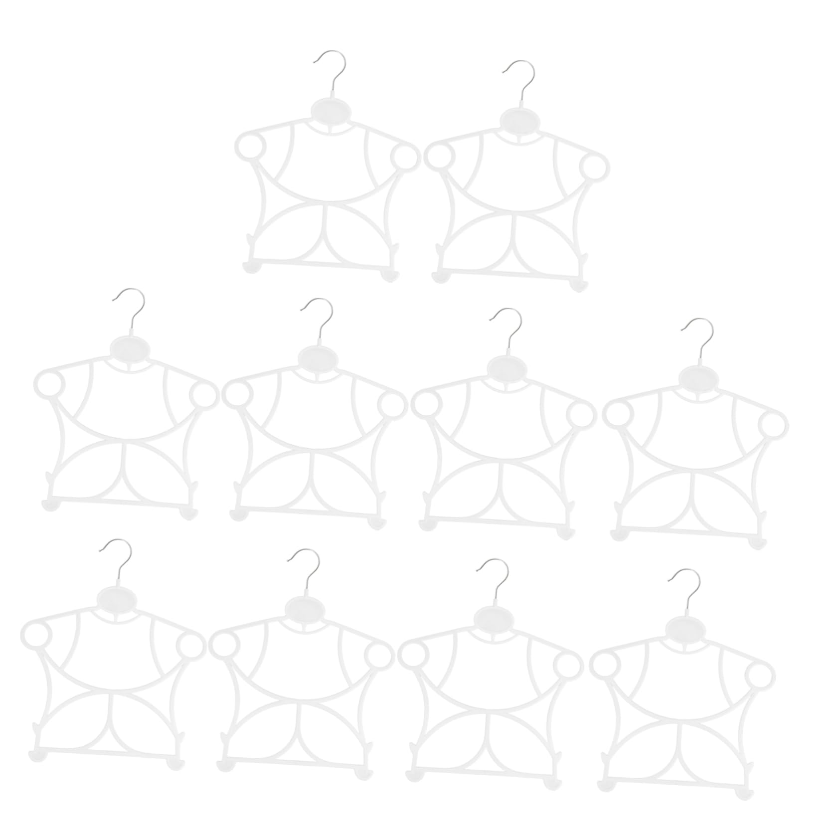 POPETPOP 40 Piezas Perchas Infantiles Unidades para Ropa de Niña Plástico Grueso Antideslizante Compacto y Resistente para Colgar Vestidos Chaquetas y Pantalones Armarios Domésticos y