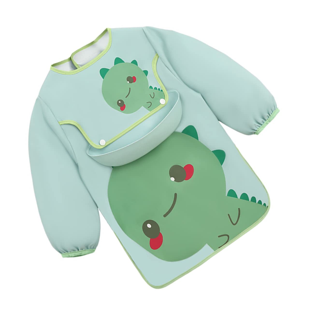 VICASKY 2 Pezzi Bavaglino Manica Lunga Arte Grembiule Grembiule Da Mangiare Infantile Infantile Per Mangiare Vestiti Da e Per Bambini Da e Per Bambini