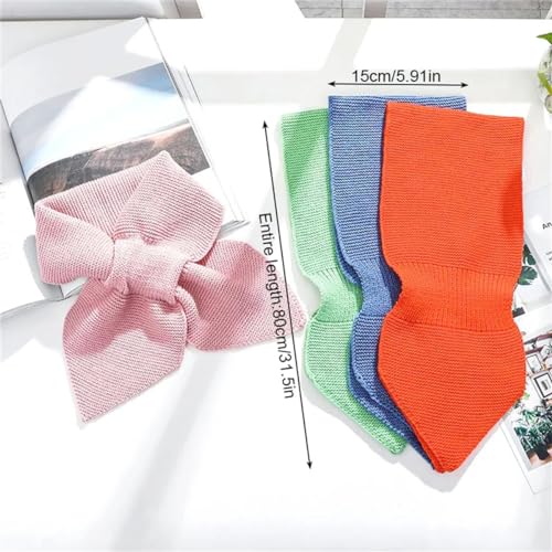 Super Soft Scarf For Women, Red Scarf For Women Winter, Thickened Warm Knit Scarf, Cross Neck Scarf2