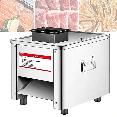 Máquina Cortadora de Carne Eléctrica Ajustable de Acero Inoxidable