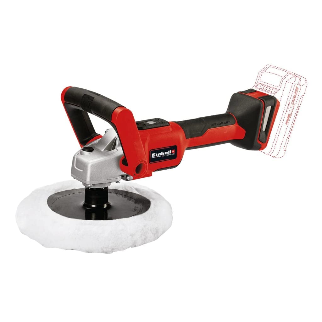 Einhell CE-CP 18/180 Li E Power X-Change 18V Cordless Polisher, Sander And Buffer | 2-In-1 Polisher And Sander For Garage And Home | Solo Polishing Machine - Battery And Charger Not Included