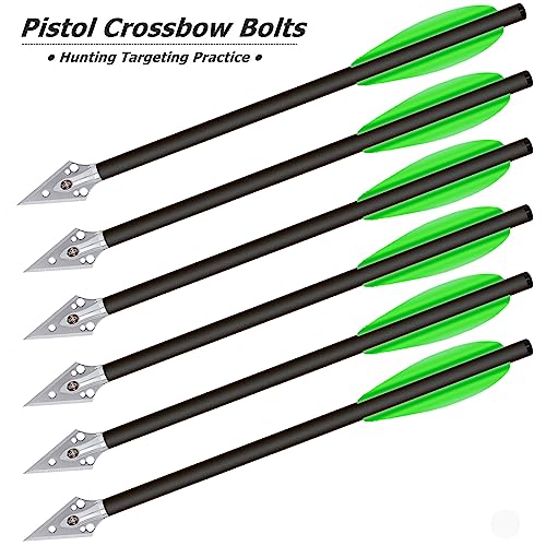 HUNTSPM 6,3mm Armbrustbolzen Carbon - Mini Pfeile Für 50-80lbs Armbrust