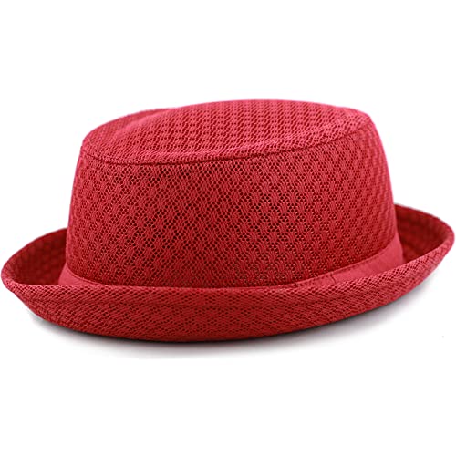Image of The Hat Depot Unisex Light Weight Classic Soft Cool Mesh Pork Pie hat