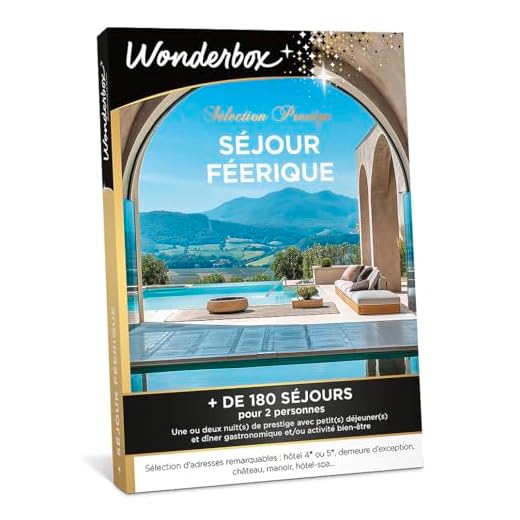 Coffret cadeau prestige Wonderbox - Séjour en hôtel de luxe 4* et 5* pour 2 personnes