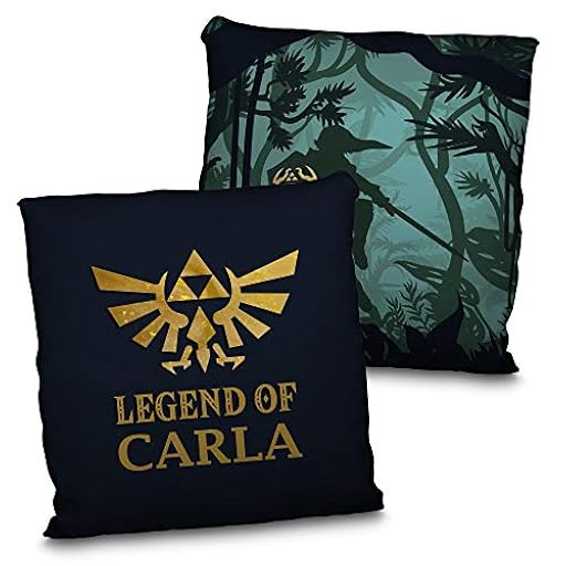 LolaPix Cojín Legend of Zelda. Cojín Personalizado con Nombre. Regalo Friki Personalizado. Impresión 100% por Las Dos Caras. Relleno Incluido. Varios tamaños. Legend of Zelda | Ya disponible en tu tienda friki favorita! En mundofriki.es!