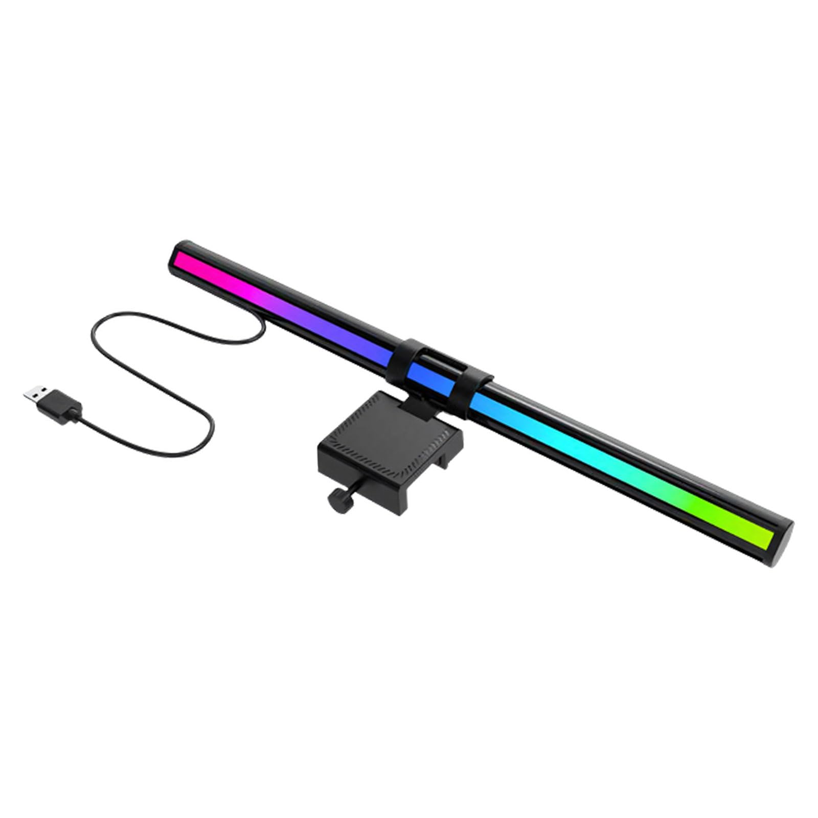 Buxuaaaa Glare Asymmetrical LED Desk Lamp with Flexible Clamp Design 36cm Light for Screen Top Mount and Eye Asymmetric Lighting Light