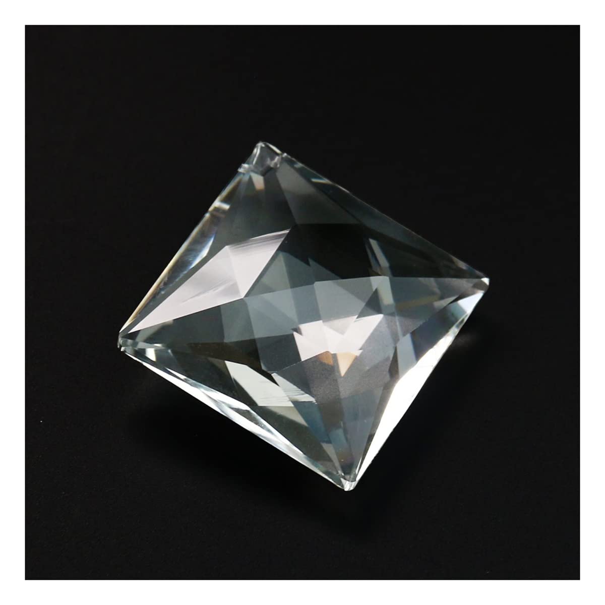YUZGUHEY 10pcs 70mm Square Faceted Crystal Prism Chandelier Parts Pendant Hanging Decor Crystals Lighting Lamp Replacement